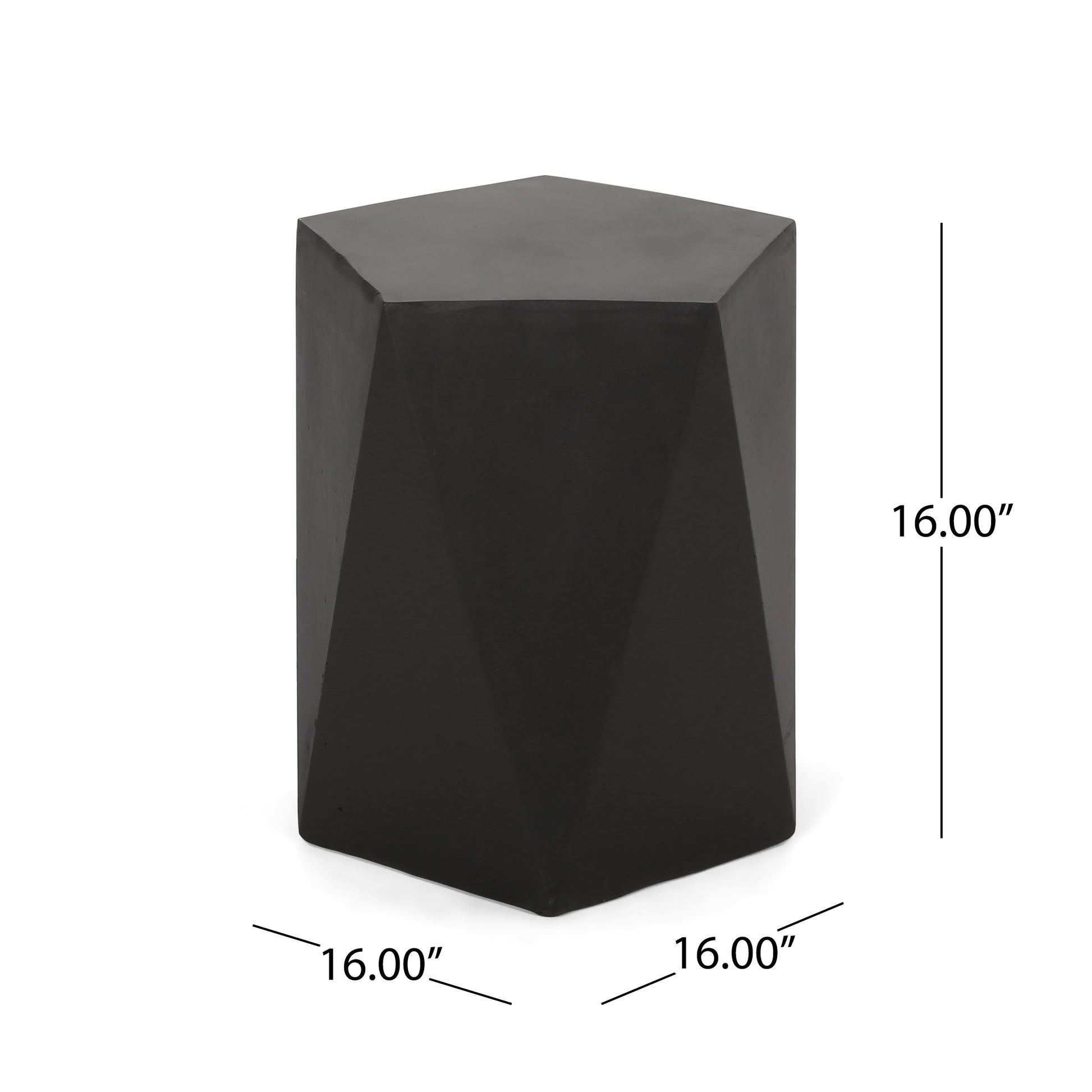 Apollo Side Table Black Magnesium Oxide