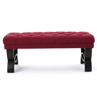 Hilton Ottoman Red Fabric
