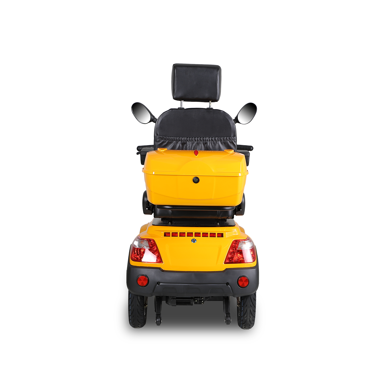 Xl3D4L Electric Mobility Recreational Travel Scooter For Adults,Mobility Scooters For Seniors, 4 Wheel Powered Mobility Scooters Yellow Abs Pc Abs Pc