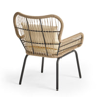 Southport Club Chair Brown Beige Woven Rope
