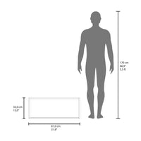 Note 32"W X 13" H Wall Cabinet With Sliding Doorswall Shelf, Storage Cabinet, Bedroom, Office, Living Room, Garage White Office Shelves Included Modern Particle Board