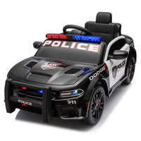 Licensed Dodge Charger,12V Kids Ride On Police Car W Parents Remote Control,Anti Collision Bar,Front& Top Alarm Light Design,Police Car Sticker,Megaphone,Three Speed,Slow Start,Four Wheel