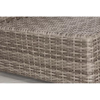 Stylish Fully Assembled 4 Person Wicker Sofa Seating Group With Plush Cushions Perfect For Outdoor Gatherings Grey,Grey Mix Wicker