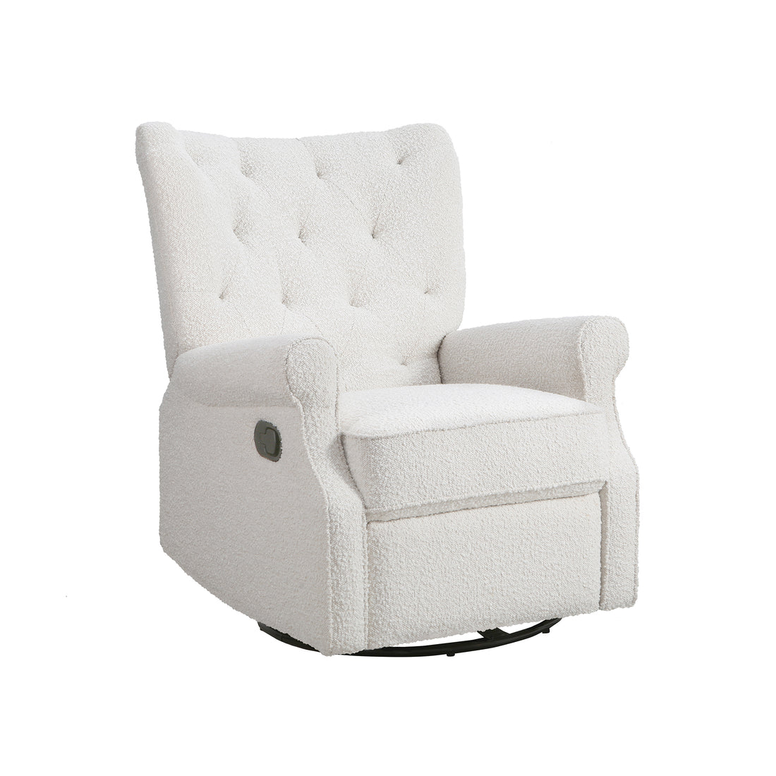 Alice Wingback Recliner In Cream Boucle Cream Fabric