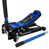 Floor Jack,3Ton 6600Lbs Low Profile Floor Jack,Dual Piston Quick Lift Pump,Lifting Range 75Mm 2.95" 460Mm 18.11",Blue Blue Steel