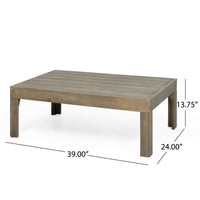 Outdoor 4 Seater Acacia Wood Chat Set With Wicker Accents And Cushions, Gray Mixed Gray Dark Gray Gray Acacia Wood