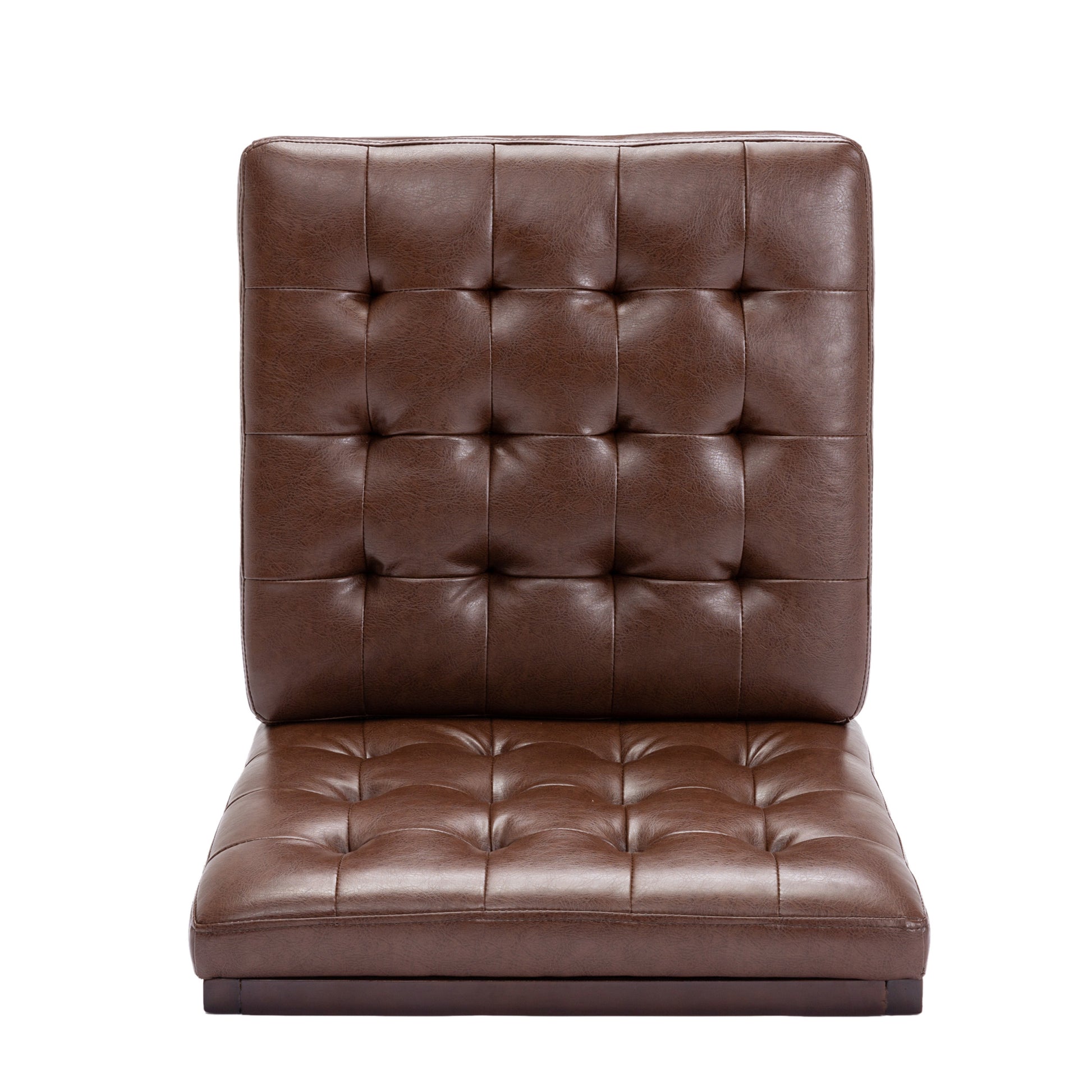 Accent Chair Dark Brown Pu