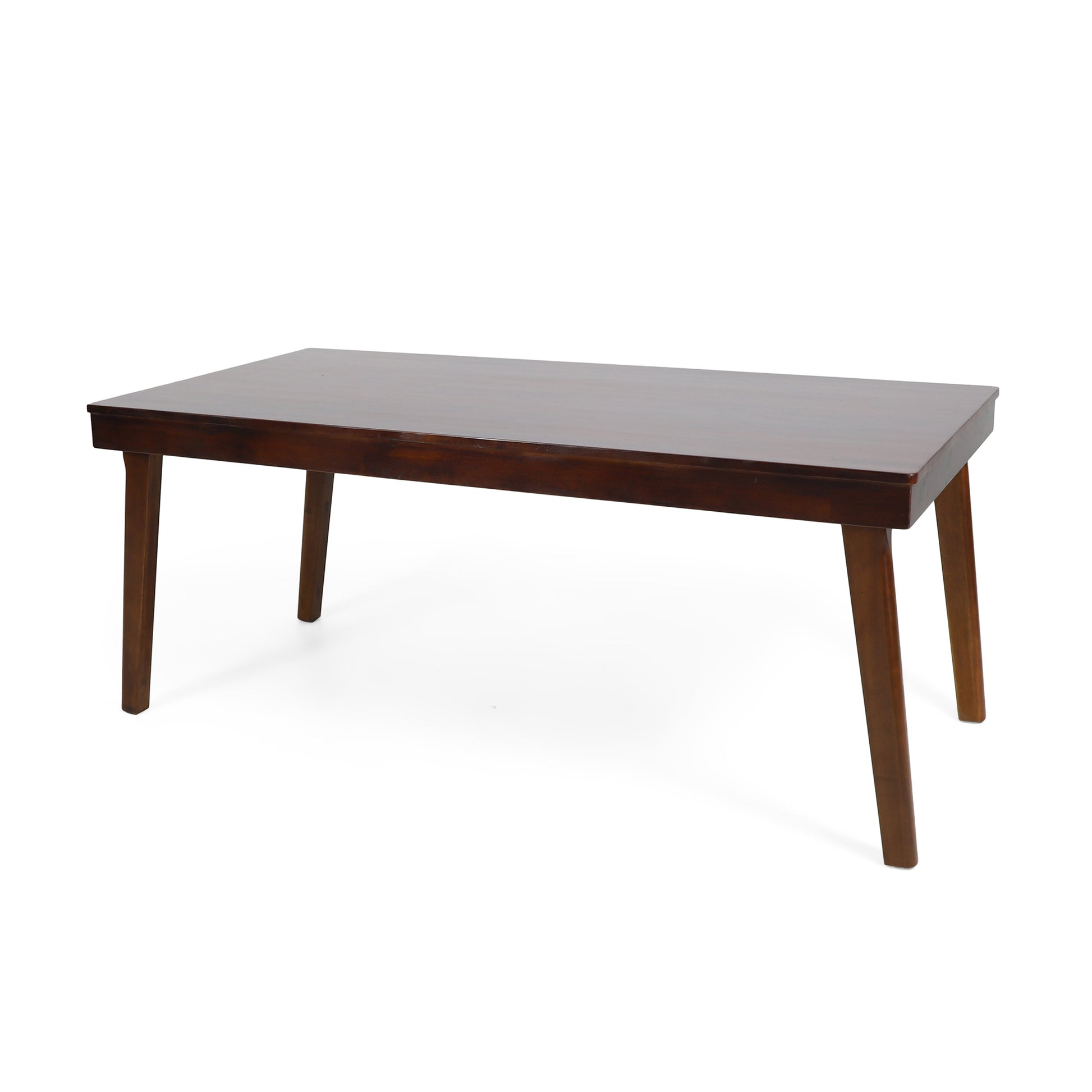 Dining Table, Rich Mahogany Brown Acacia Wood