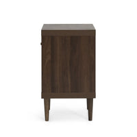 1 Drawer Nightstand Walnut Mdf