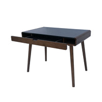 Tina Writing Desk Grey Brown Wood
