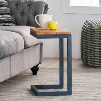 Accent Table Small Black Wood