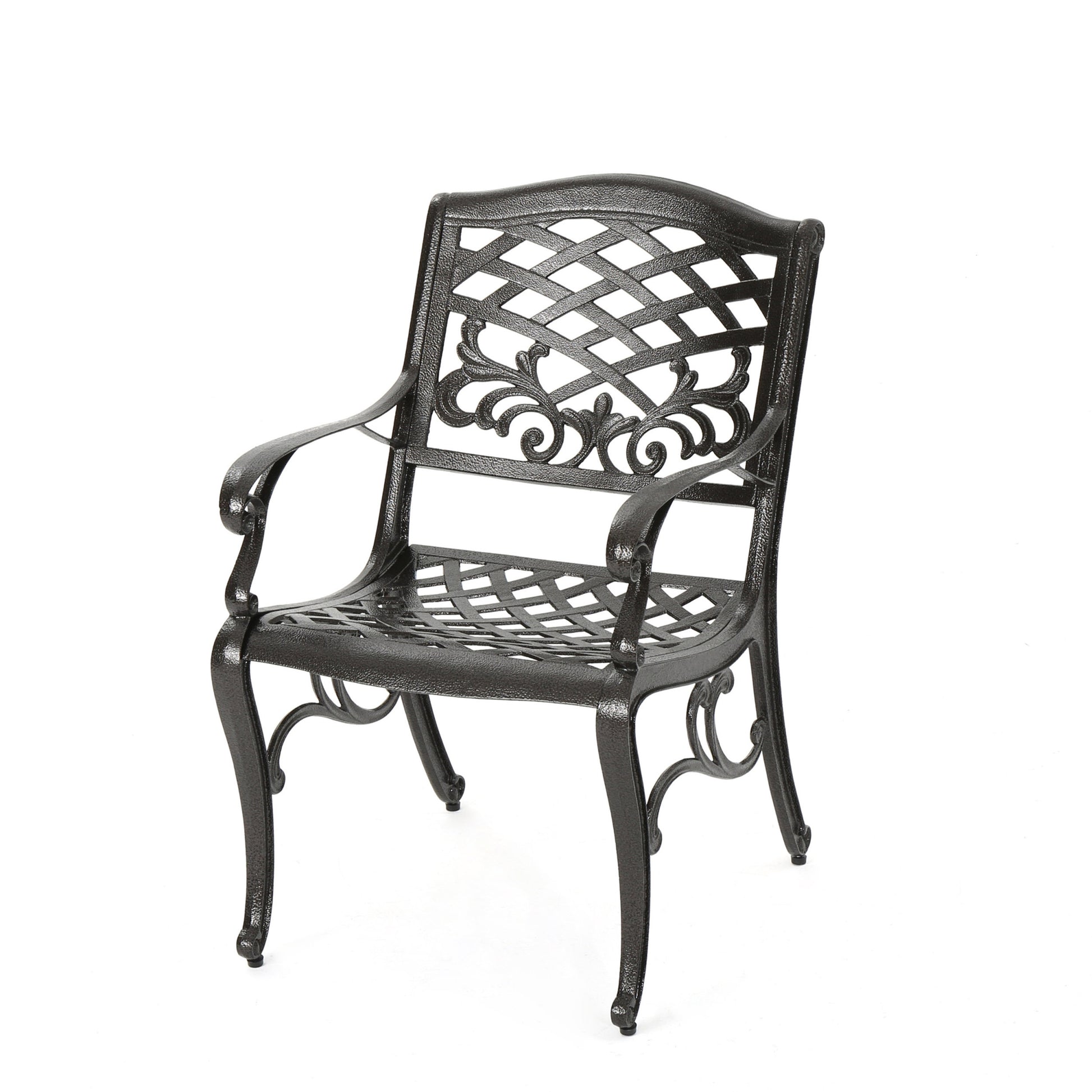 Phoenix Arm Chair Set Of 2 Bronze Aluminium