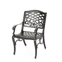 Phoenix Arm Chair Set Of 2 Bronze Aluminium