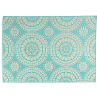 1332G 5'3" X 7' Rug Teal Multi Polypropylene