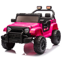 12V Kids Ride On Electric Car W Parents Control,Dual Drive, Four Wheel Suspension,With Music,Bluetooth,Mp3,Usb,With Headlights, Steering Wheel Quick Release,Slow Start For Kids Aged 3 8. Pink 50 99 Lbs Polypropylene