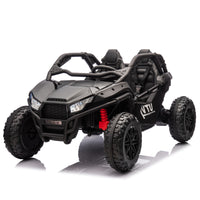 24V Two Seater Kids Ride On Utv W Parents Control,20In Seat Width,400W Super High Power,Four Wheel Suspension,Bluetooth,Mp3,Usb,Led Light,Horn,Rear Storage Space,Speeds 3.73 4.97Mph For Kids Aged 3