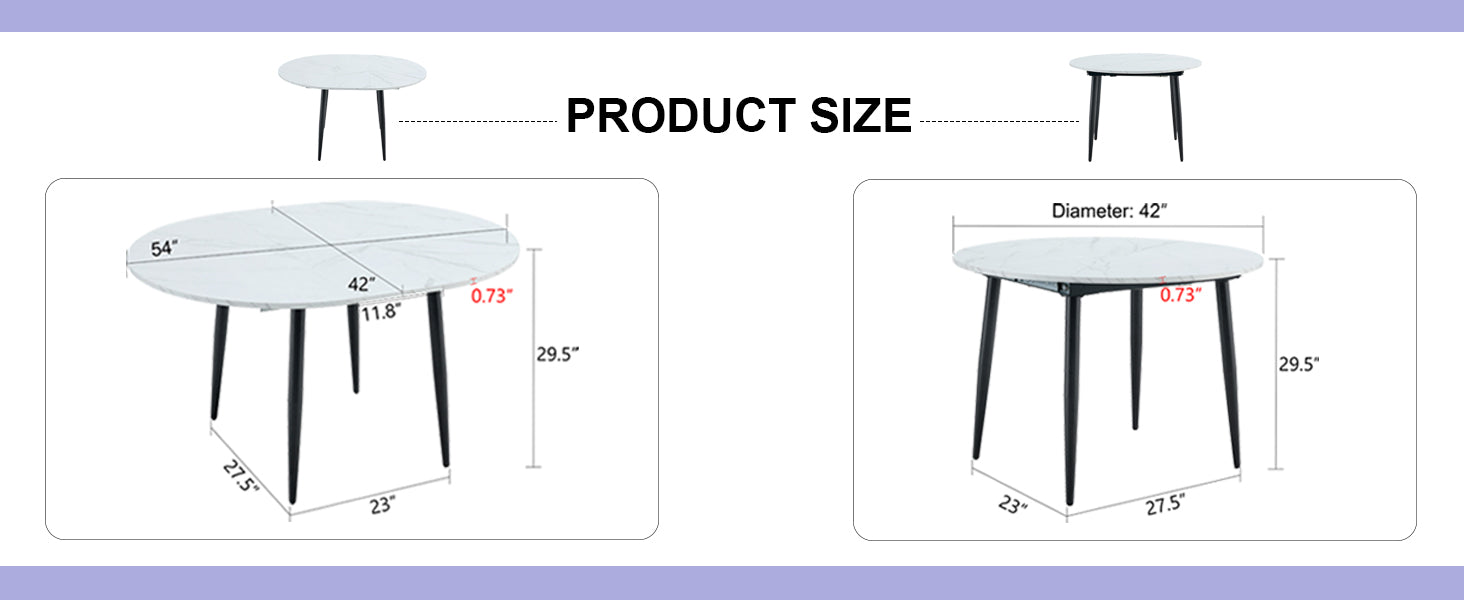 With A Clever Retractable Mechanism, The Mdf Table Top Is Made Of Black Metal Legs And Has A Smooth And Delicate Surface. The Unique Look Creates The Sleekof A Modern Home. White Mdf Metal