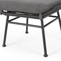 Montana Ottoman Gray Iron Plastic