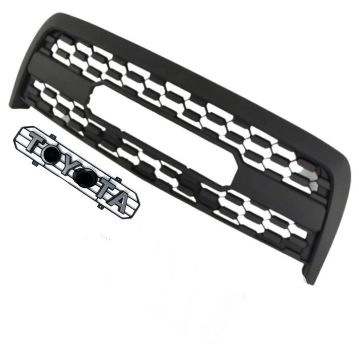 Grille For 1St Gen 2003 2004 2005 2006 Tundra Trd Pro Grill With Toyota Enblem Matt Black Abs Abs