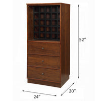 Walnut Wine Cabinet With 3 Drawer Walnut Kitchen Mdf Lvl