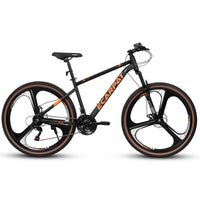 A27301M Ecarpat Mountain Bike 27.5 Inch Wheels, 21 Speed Road Bicycle With Dual Disc Brakes For Men And Women,High Carbon Steel Frame Front Fork Bicycles, Adult Faster Racing Bike Black Steel