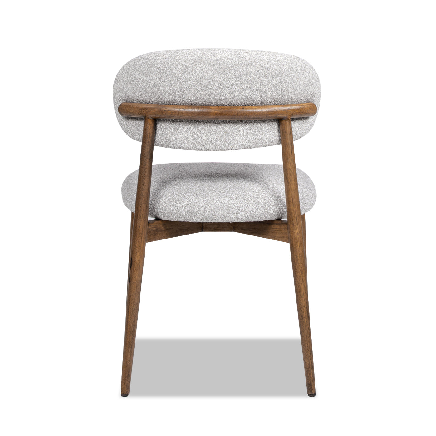 Locke 20.5" Modern Upholstered Dining Chair With Wood Frame, Salt & Pepper Boucle Gray Foam Boucle