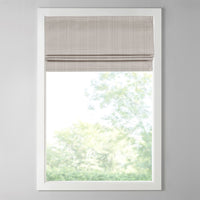 Basketweave Room Darkening Cordless Roman Shade Taupe Polyester