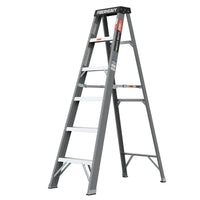 6 Fibreglass Step Ladder 250Lbs Grey Fiberglass