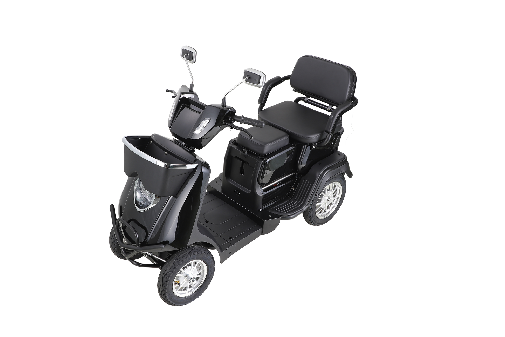 Heavy Duty 4 Wheel Mobility Scooters For Seniors & Adults 500Lbs Capacity Black Abs Pc