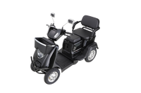 Heavy Duty 4 Wheel Mobility Scooters For Seniors & Adults 500Lbs Capacity Black Abs Pc