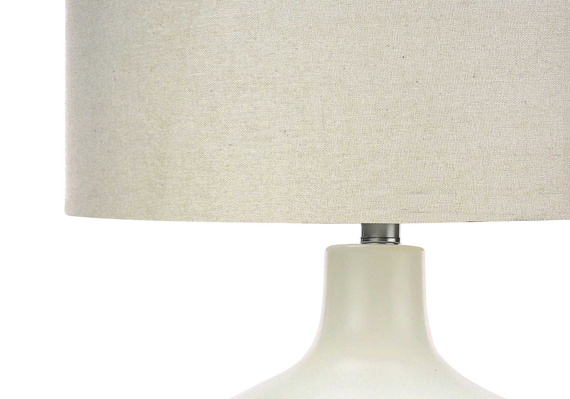 Lighting, 25"H, Table Lamp, Ivory Cream Shade, Cream Ceramic, Contemporary Cream Ceramic