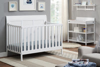 Shailee 4 In 1 Convertible Crib White White Wood