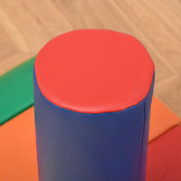 Soozier 7 Piece Soft Play Blocks Kids Climb And Crawl Gym Toy Foam Building And Stacking Blocks Non Toxic Learning Play Set Educational Software Activity Toy Brick Baby Soft Climbing Block Colorful Plastic