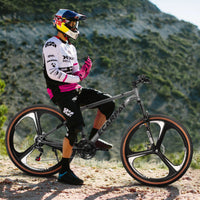 A27301M Mountain Bike 27.5 Inch Wheels, 21 Speed Road Bicycle With Dual Disc Brakes For Men And Women,High Carbon Steel Frame Front Fork Bicycles, Adult Faster Racing Bike Gray Steel