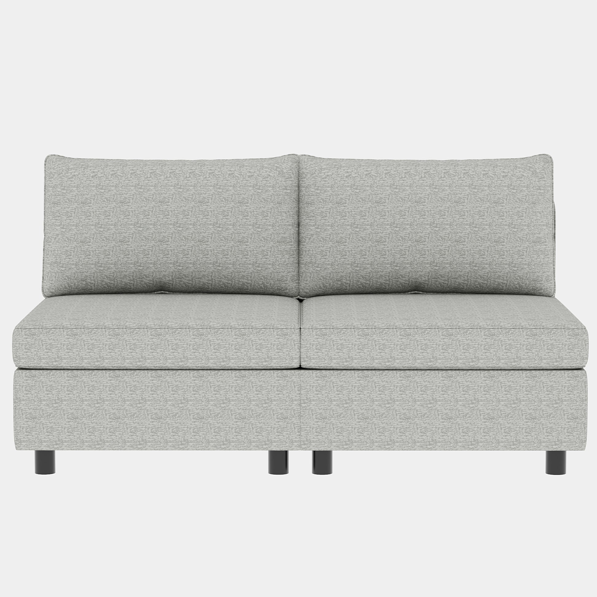 Love Seat Couches, 2 Seater Loveseat Mid Century Modern Sofa Couch With Storage For Small Spaces, Living Room, Dorm, Bedroom Grey Fabric