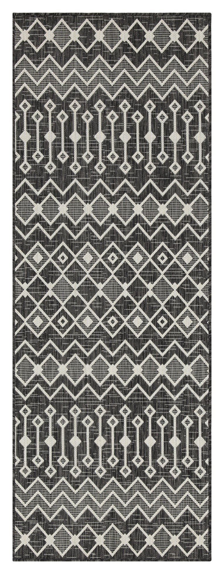 Sunshine Gc Har2020 Anthracite 7 Ft. 10 In. X 10 Ft. 3 In. Indoor Outdoor Area Rug Anthracite Polyester Polypropylene