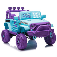 24V Kids Ride On Car W Parents Remote Control,400W Motor,Four Wheel Suspension,Adjustable Speed,Usb,Mp3,Music,Bluetooth,Large Display Screen,Power Display,Portable Handle,Safety Belt For Kids Aged 3