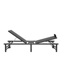 Adjustable Bed Base Frame Twin Xl 0.9X2M Head And Foot Incline Wireless Remote Control Twin Xl Black Metal