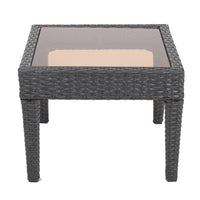 Antibes Accent Table Grey Rattan