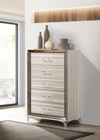 Star White Chest White Solid Wood Mdf