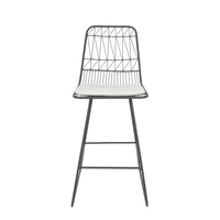 Niez Counter Stool Grey Ivory Iron