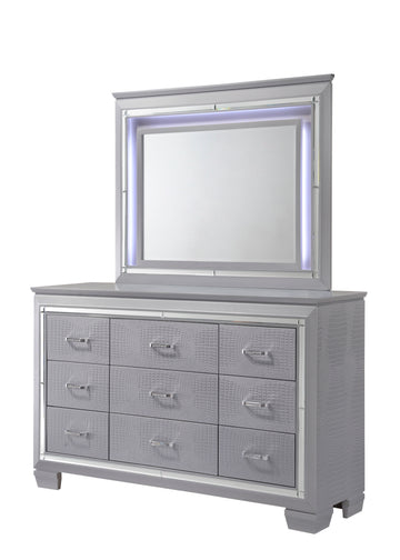 Lillian Dresser Dark Gray Gray Wood