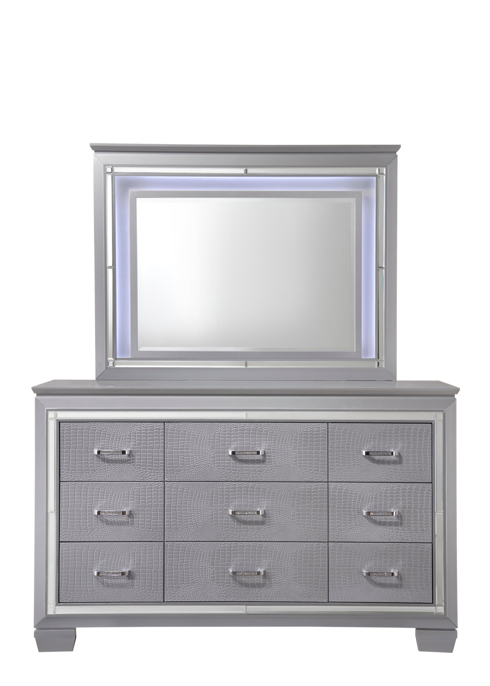 Lillian Dresser Dark Gray Gray Wood