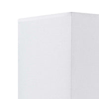 12 Inch Modern Wall Lamp With Fabric Shade, On Off Rocker Switch, White White Fabric Metal