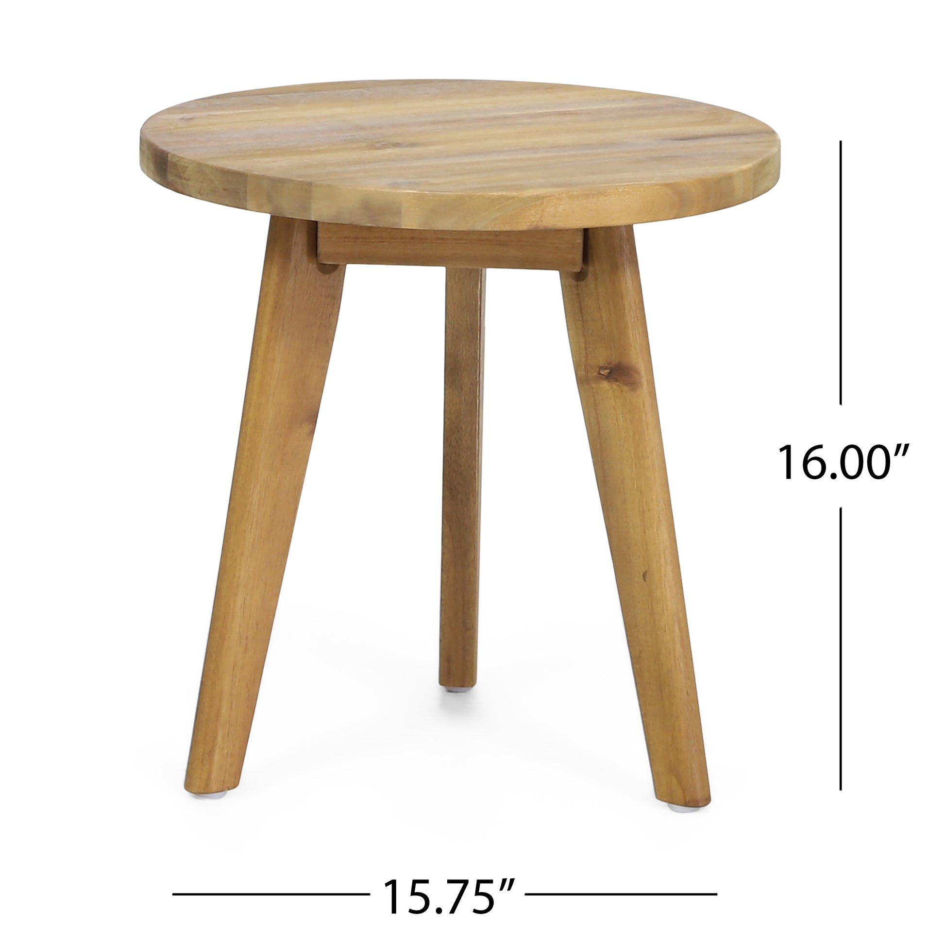 Marina Side Table Natural Stained Acacia Wood