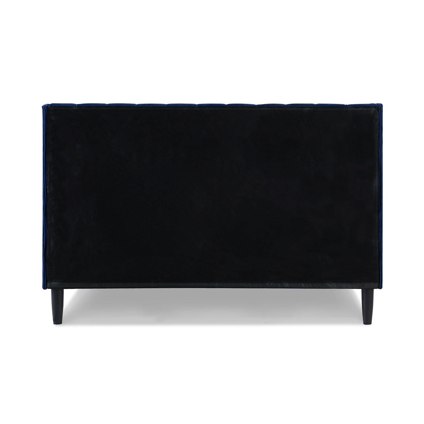 Aspen Vertical Tufted Headboard Platform Bed Set, Queen, Navy Blue Velvet Box Spring Not Required Queen Navy Blue Wood Foam Velvet Velvet