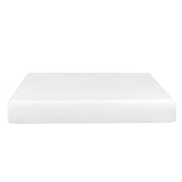 Plush 8 In. Medium Gel Memory Foam Mattress For Full Size Bed In A Box Withaloe Vera Cover, White White Bedroom Modern Memory Foam Polyester Full