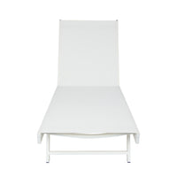 Salton Chaise Lounge Mp2 Set Of 2 White Metal Mesh