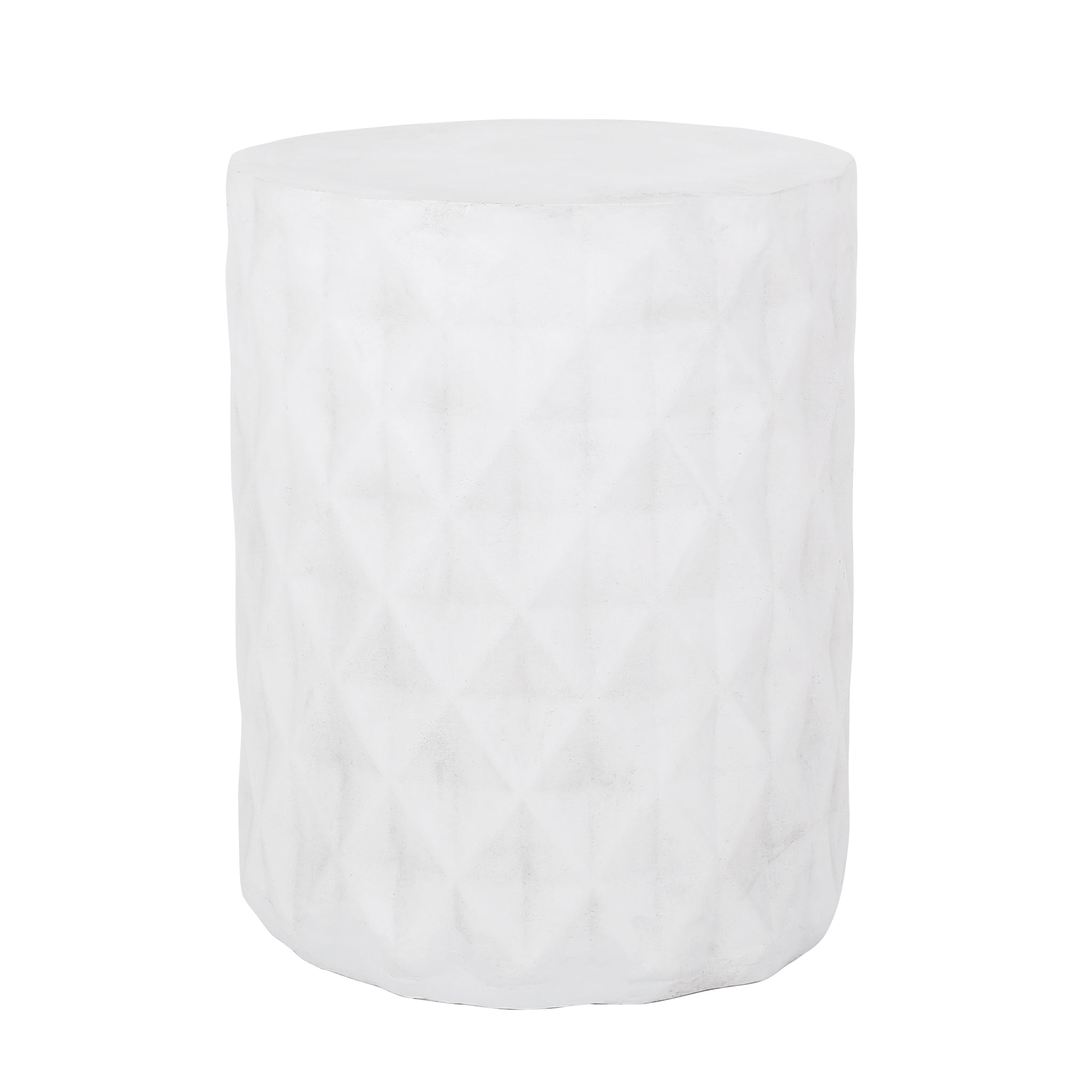 End Table Antique White Magnesium Oxide