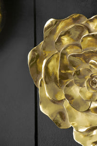 S 2 Gold Rose Hanging Wall Accents Gold Resin
